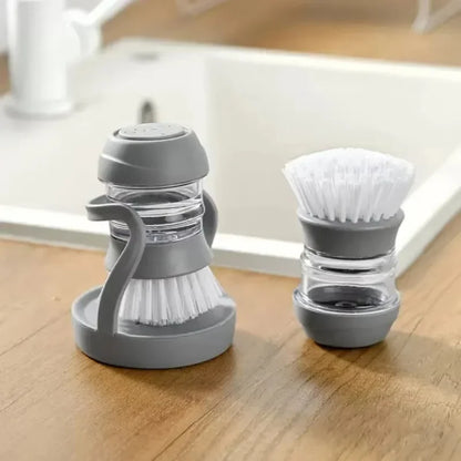 Escova de louça com dispensador de sabão integrama