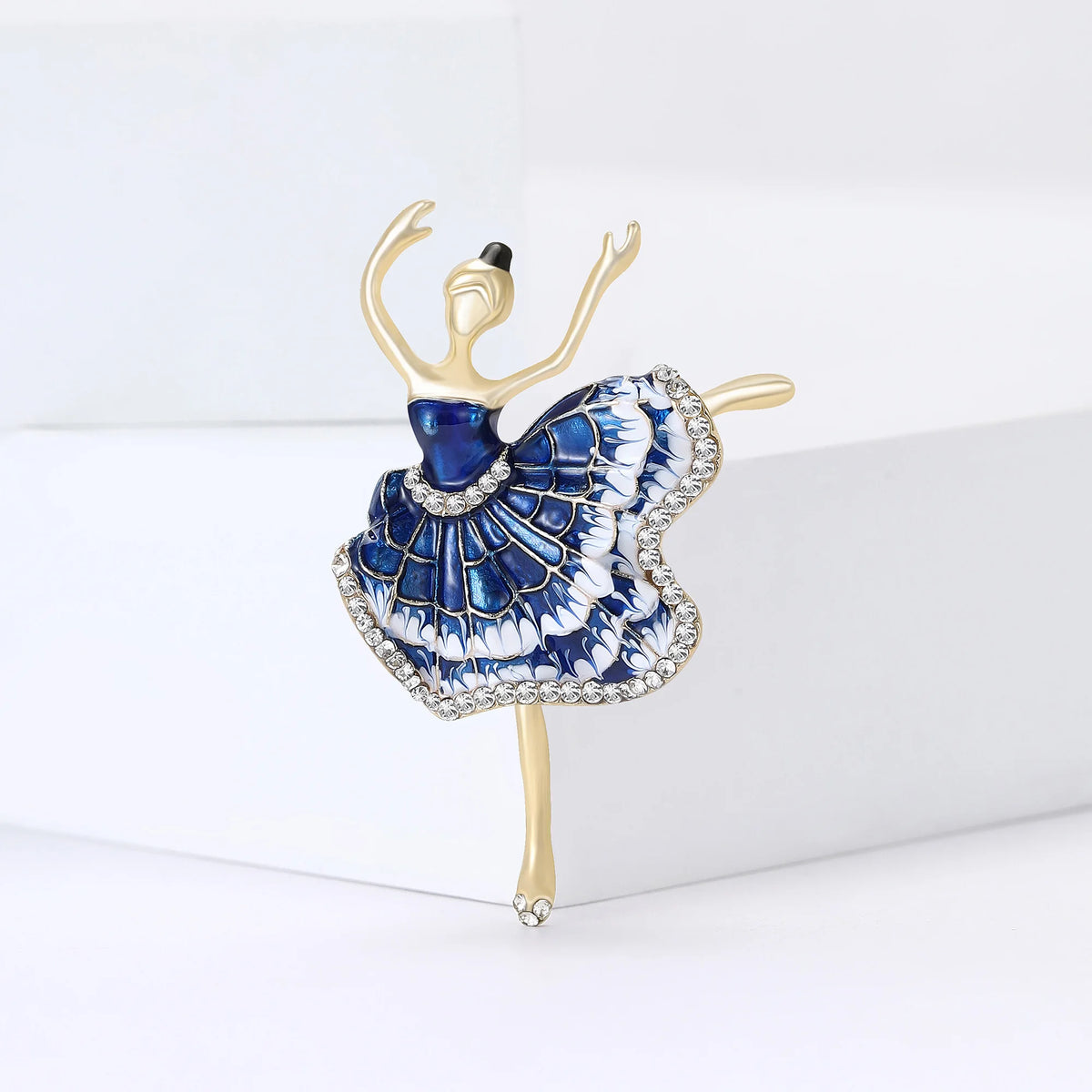 Moda strass dança menina broches para mulheres esmalte personagem pino evento festa presente mochila decoração roupas acessórios