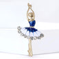 Moda strass dança menina broches para mulheres esmalte personagem pino evento festa presente mochila decoração roupas acessórios
