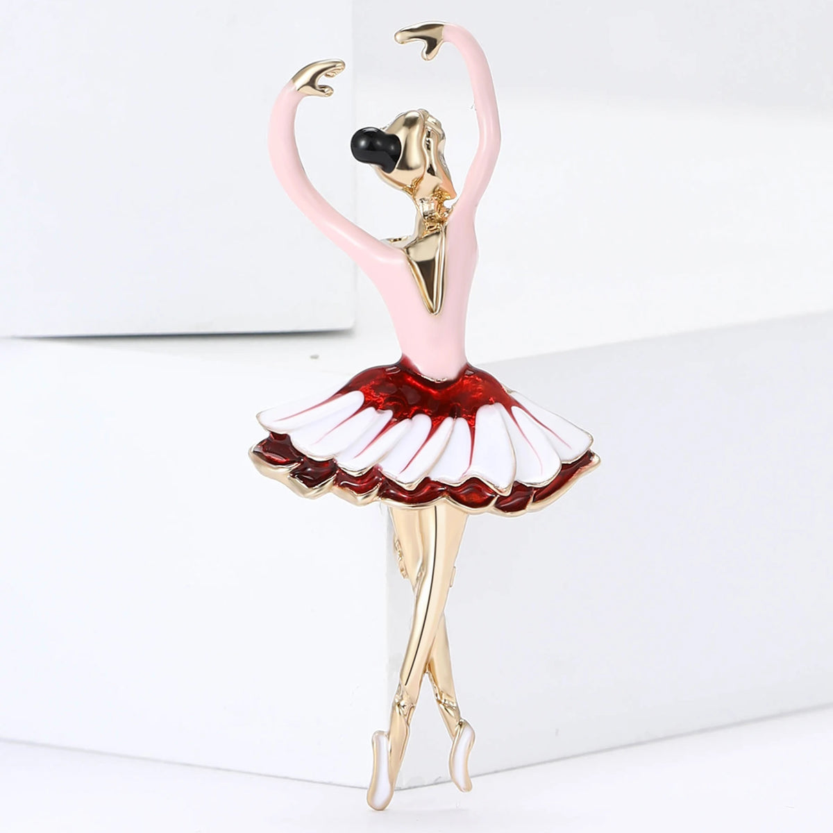 Moda strass dança menina broches para mulheres esmalte personagem pino evento festa presente mochila decoração roupas acessórios