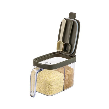 Organize suaozinha com praticidade e estilo. Estes potes de tempero