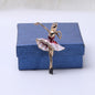 Moda strass dança menina broches para mulheres esmalte personagem pino evento festa presente mochila decoração roupas acessórios